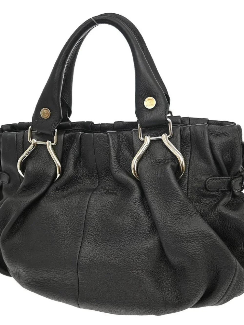 Celine Black Leather 2way Handbag WC-A1.0039 NQ07137 - Picture 2 of 8